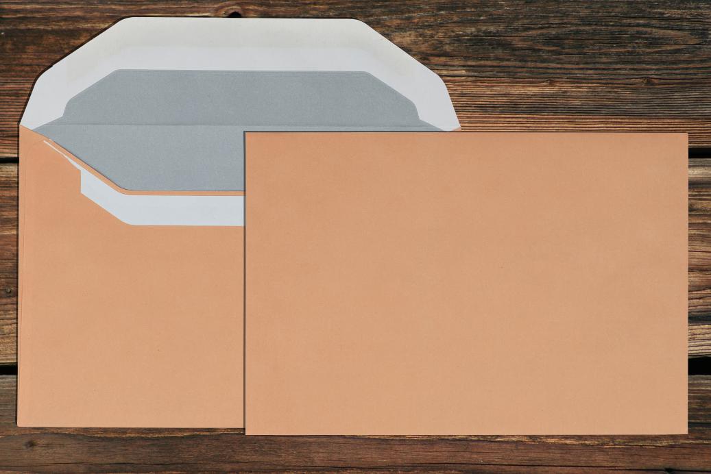 Briefhüllen 120x176 Nassklebend Orange 75 g/qm